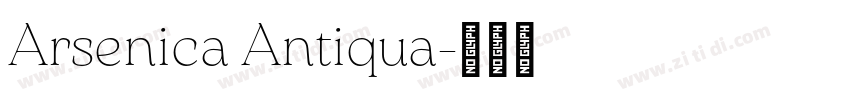 Arsenica Antiqua字体转换